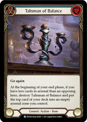 Talisman of Balance [Everfest] 1st Edition Cold Foil - Flesh And Blood Single