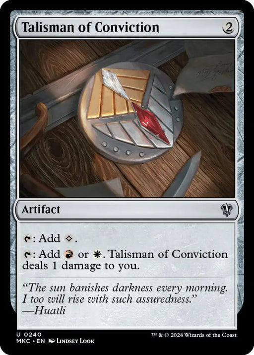 Talisman of Conviction [Murders at Karlov Manor Commander] - MTG Single