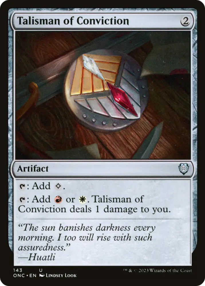 Talisman of Conviction [Phyrexia: All Will Be One Commander] - MTG Single