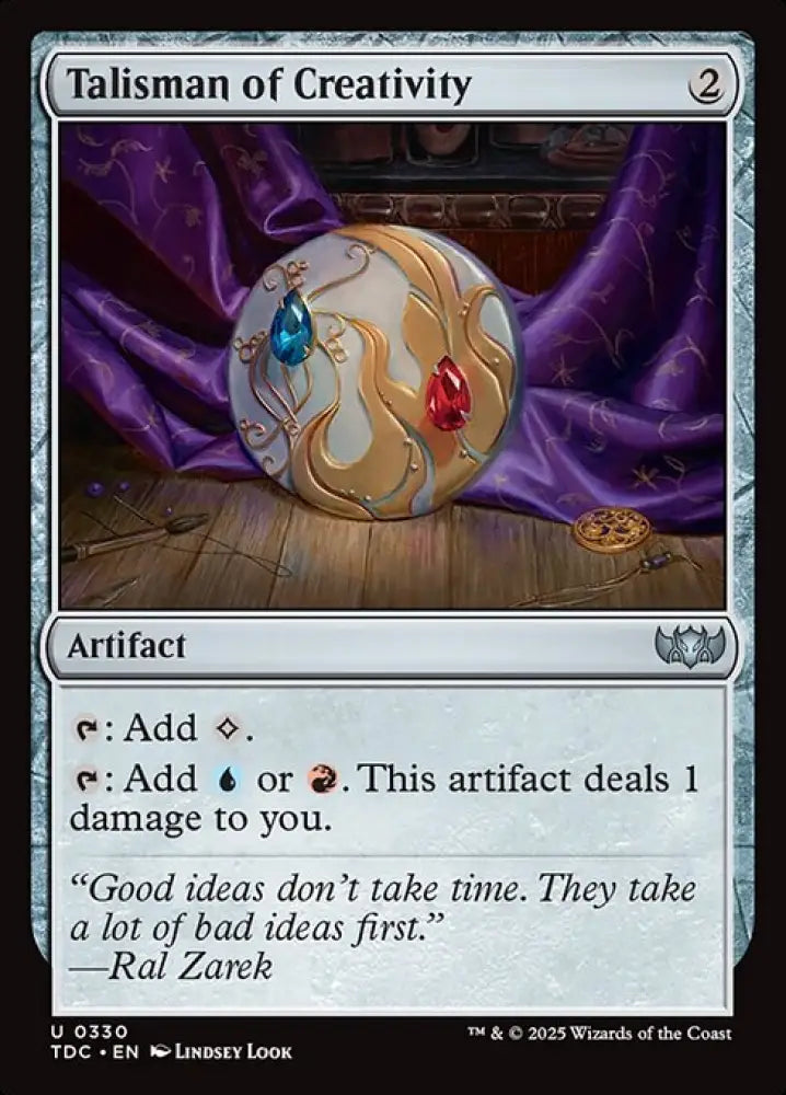 Talisman of Creativity (330) [Tarkir: Dragonstorm Commander]