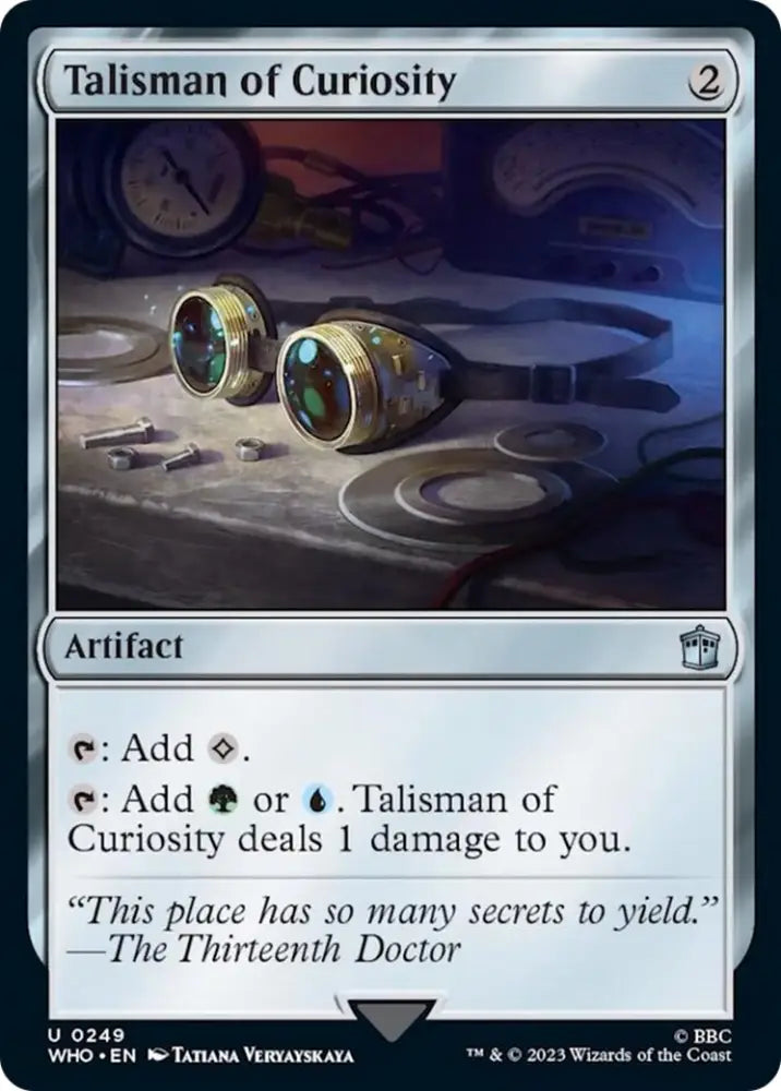 Talisman of Curiosity [Doctor Who] - MTG Single