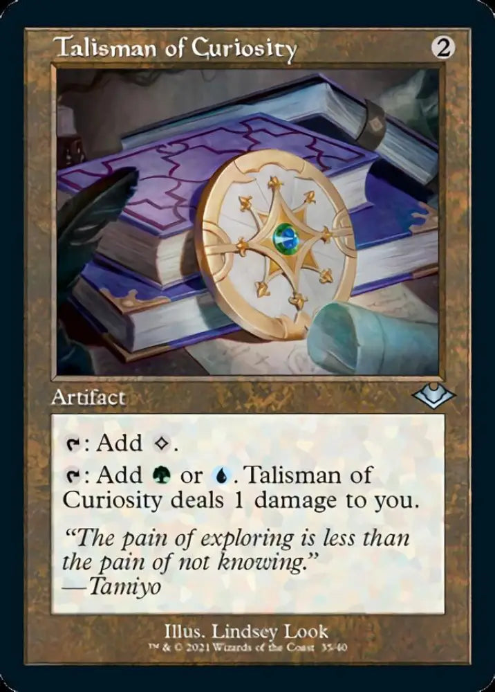 Talisman of Curiosity (Retro Foil Etched) [Modern Horizons] - MTG Single