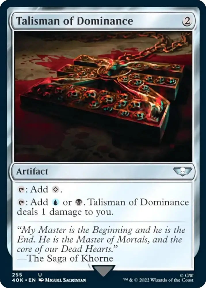 Talisman of Dominance (255) (Surge Foil) [Warhammer 40,000] - MTG Single