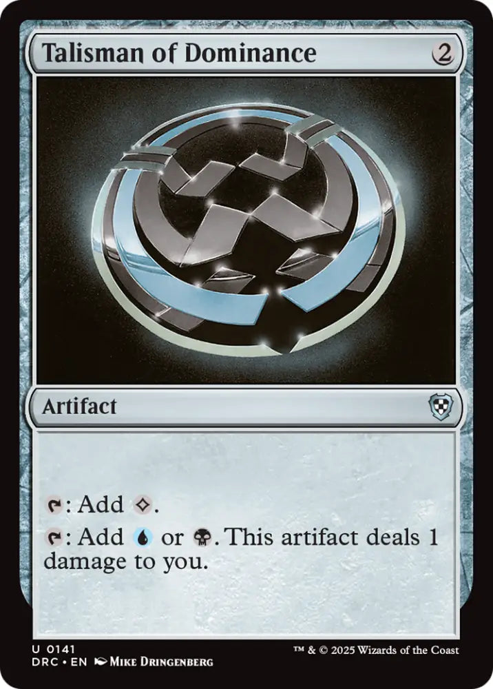 Talisman of Dominance [Aetherdrift Commander] - MTG Single