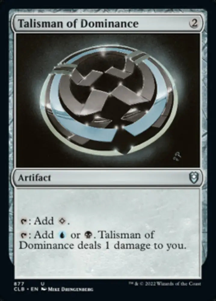 Talisman of Dominance [Commander Legends: Battle for Baldur’s Gate] - MTG Single