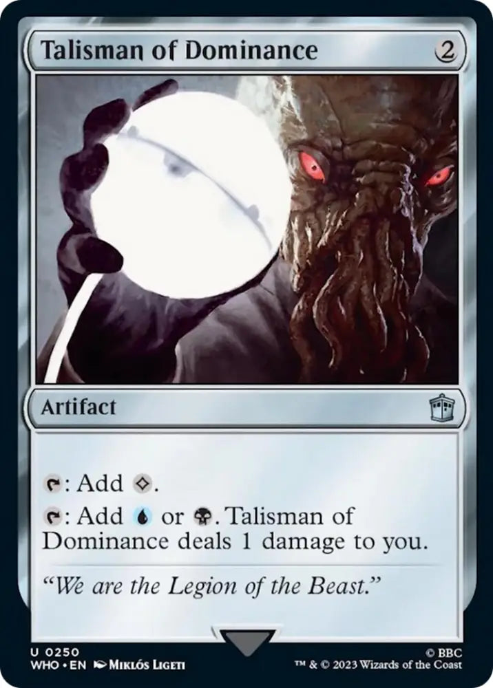 Talisman of Dominance [Doctor Who] - MTG Single