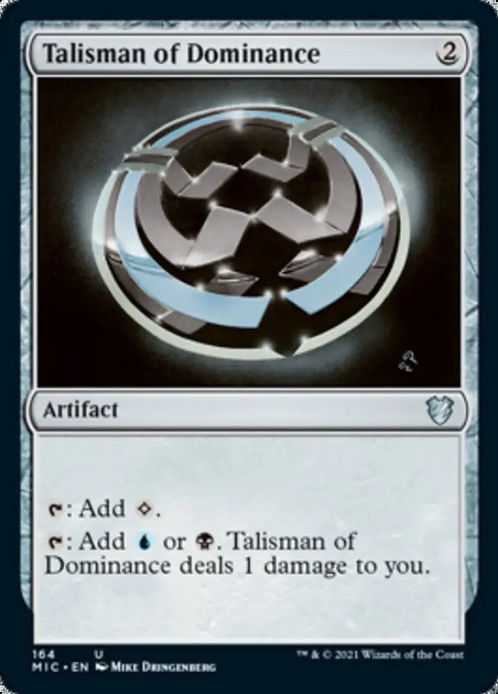 Talisman of Dominance [Innistrad: Midnight Hunt Commander] - MTG Single