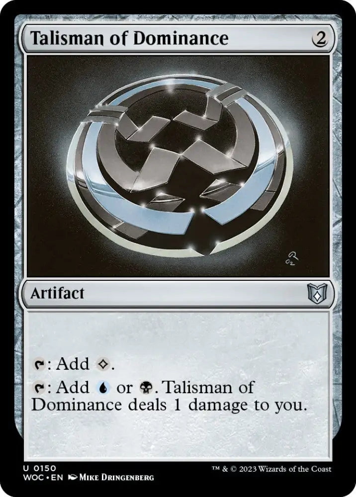 Talisman of Dominance [Wilds of Eldraine Commander] - MTG Single