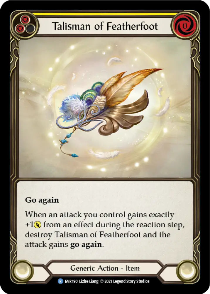 Talisman of Featherfoot [Everfest] 1st Edition Cold Foil - Flesh And Blood Single