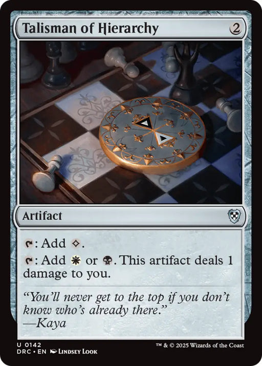 Talisman of Hierarchy [Aetherdrift Commander] - MTG Single
