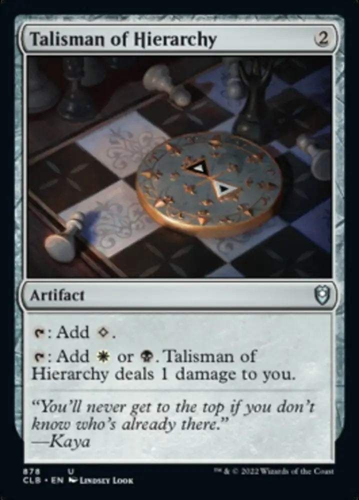 Talisman of Hierarchy [Commander Legends: Battle for Baldur’s Gate] - MTG Single
