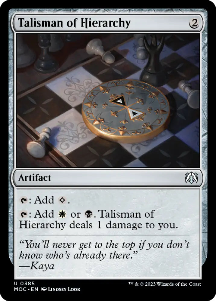 Talisman of Hierarchy [March of the Machine Commander] - MTG Single