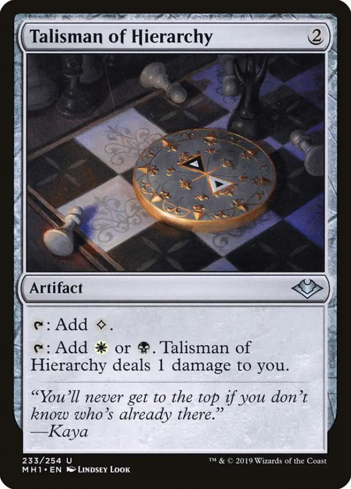 Talisman of Hierarchy [Modern Horizons] - MTG Single
