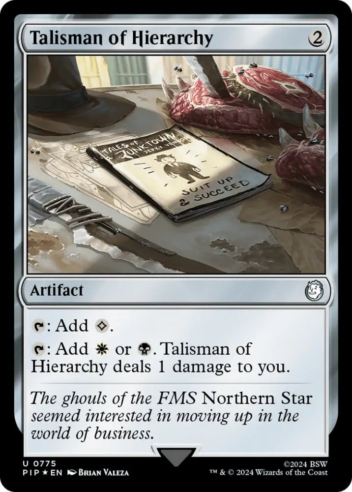 Talisman of Hierarchy (Surge Foil) [Fallout] - MTG Single