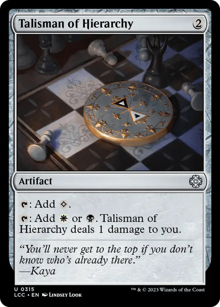 Talisman of Hierarchy [The Lost Caverns of Ixalan Commander] - MTG Single