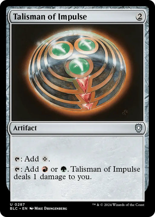 Talisman of Impulse [Bloomburrow Commander] - MTG Single