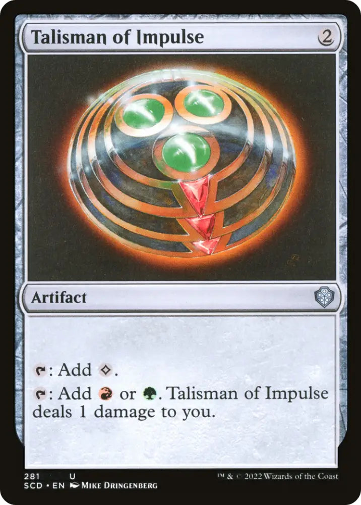 Talisman of Impulse [Starter Commander Decks] - MTG Single
