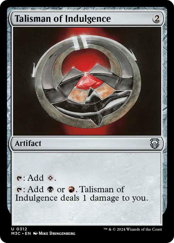 Talisman of Indulgence [Modern Horizons 3 Commander] - MTG Single