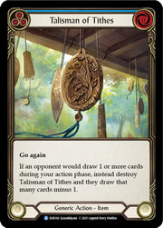 Talisman of Tithes [Everfest] 1st Edition Normal - Flesh And Blood Single