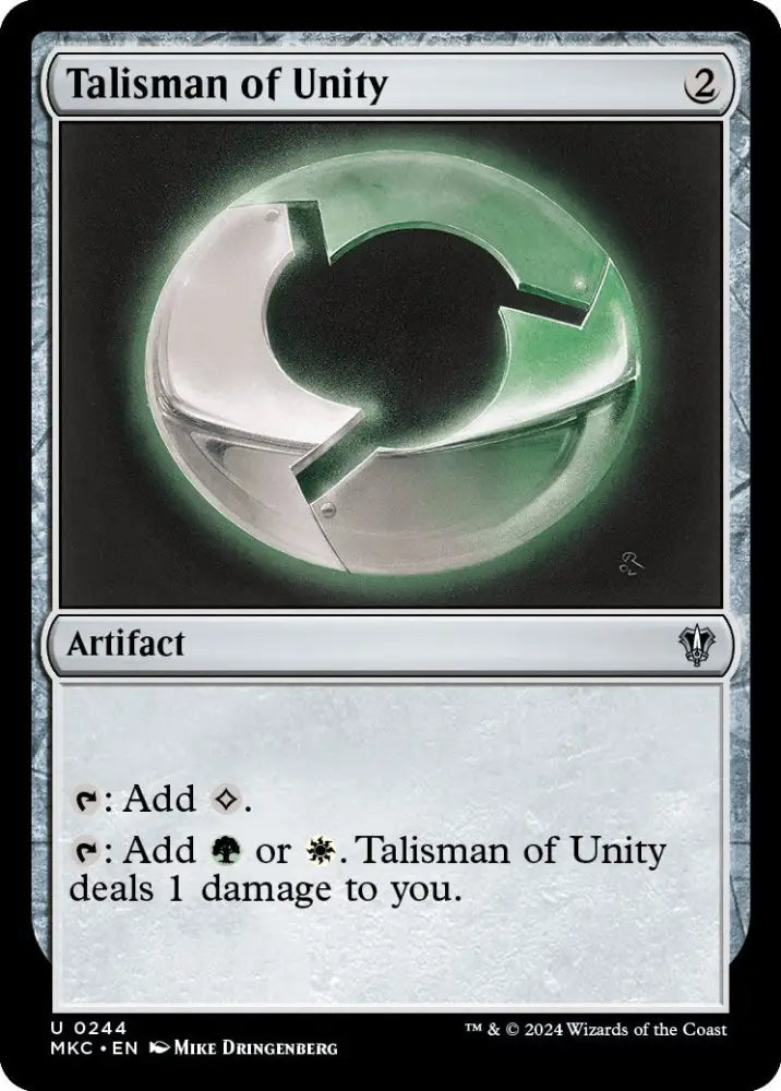 Talisman of Unity [Murders at Karlov Manor Commander] - MTG Single