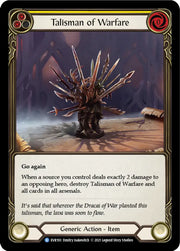 Talisman of Warfare [Everfest] 1st Edition Normal - Flesh And Blood Single