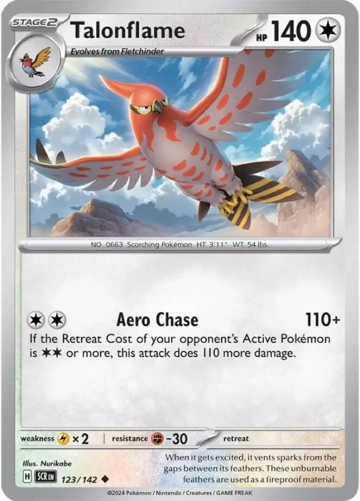 Talonflame (123/142) [Scarlet & Violet: Stellar Crown] - Pokemon Single