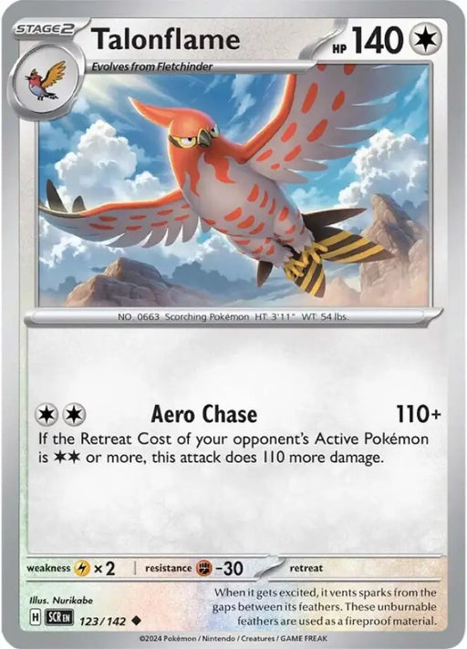 Talonflame (123/142) [Scarlet & Violet: Stellar Crown] - Pokemon Single