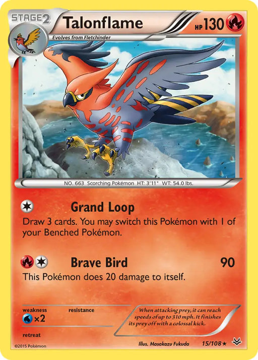Talonflame (15/108) [XY: Roaring Skies] - Pokemon Single