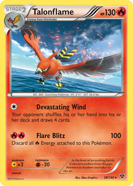 Talonflame (28/146) [XY: Base Set] - Pokemon Single