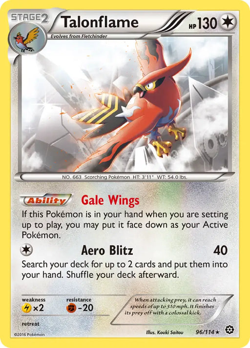Talonflame (96/114) [XY: Steam Siege] - Pokemon Single