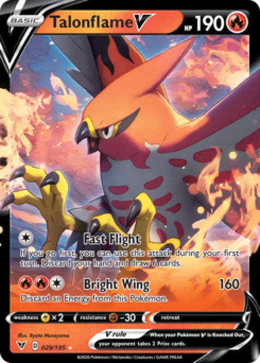 Talonflame V (029/185) [Sword & Shield: Vivid Voltage] - Pokemon Single
