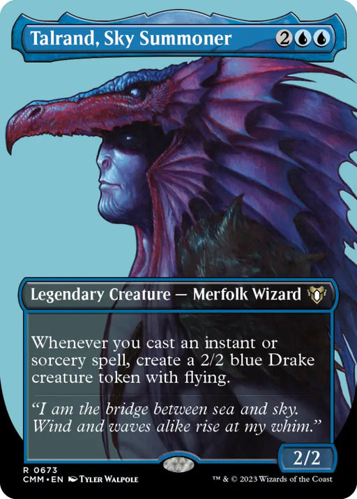 Talrand Sky Summoner (Borderless Profile) [Commander Masters] - MTG Single