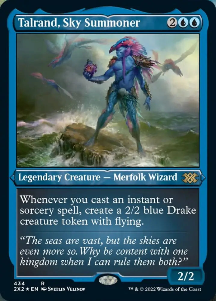Talrand Sky Summoner (Foil Etched) [Double Masters 2022] - MTG Single
