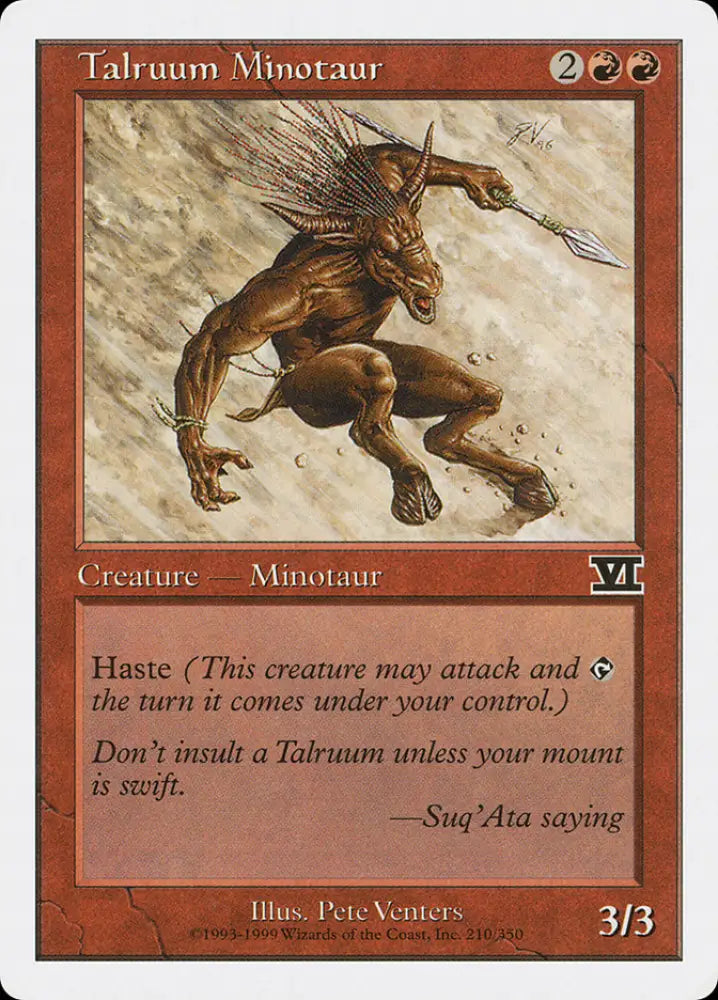 Talruum Minotaur [Classic Sixth Edition] - MTG Single