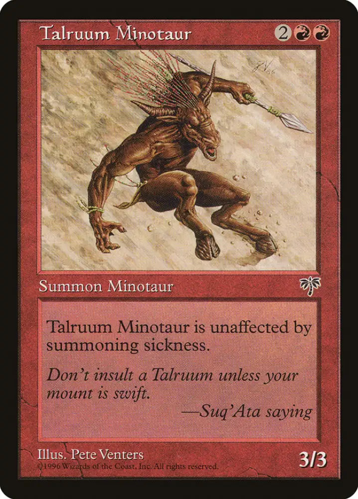 Talruum Minotaur [Mirage] - MTG Single