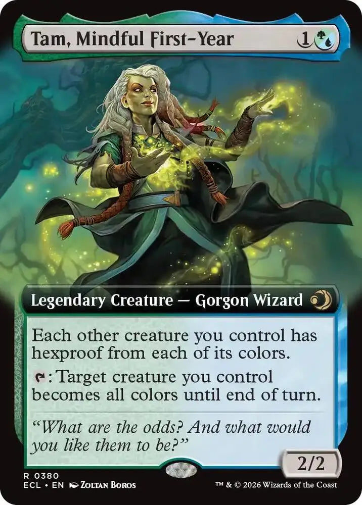 Tam, Mindful First-Year (Extended Art) (380) [Lorwyn Eclipsed]