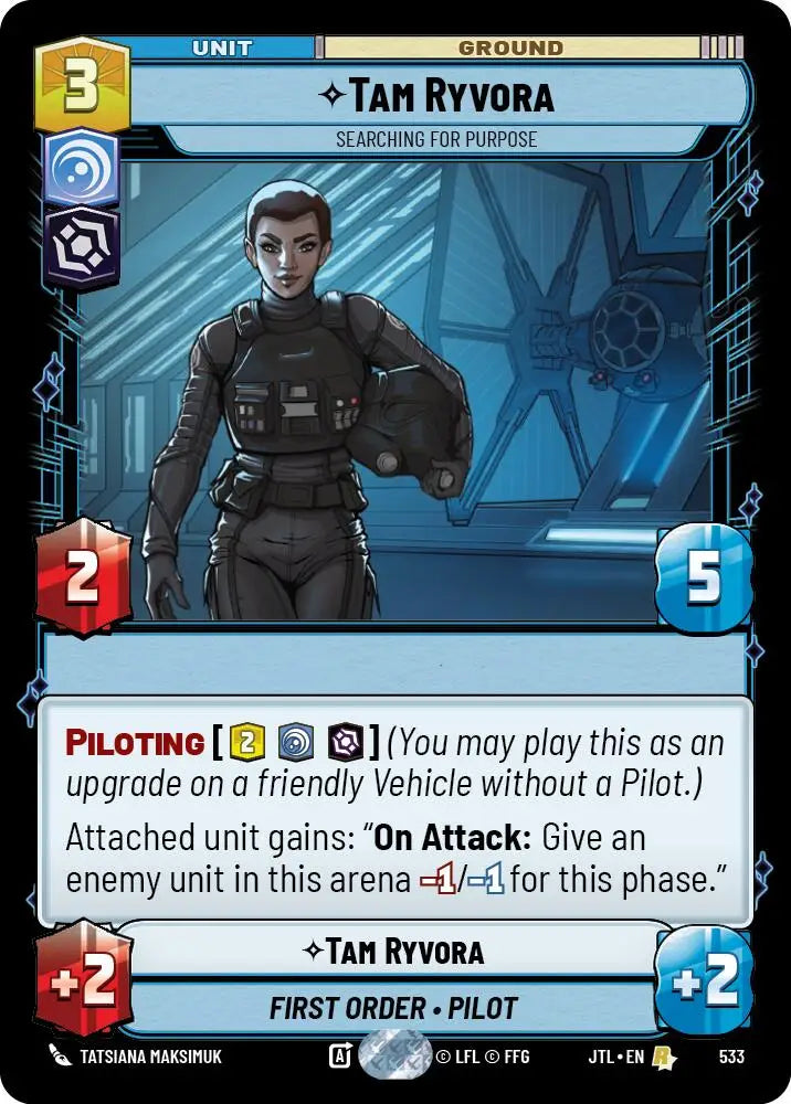 Tam Ryvora - Searching For Purpose (Foil) (533) [Jump to Lightspeed] - Star Wars: Unlimited Single