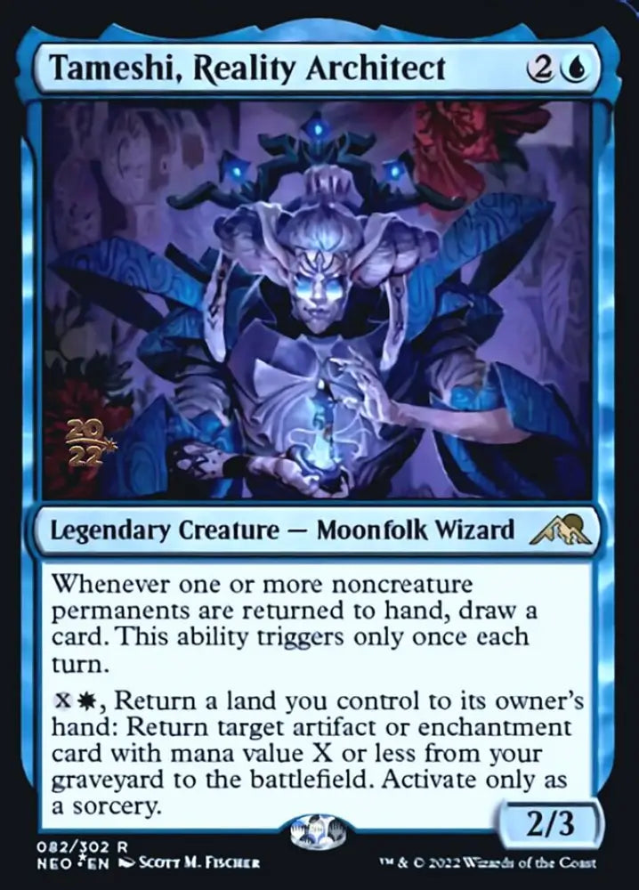 Tameshi Reality Architect [Kamigawa: Neon Dynasty Prerelease Promos] - MTG Single