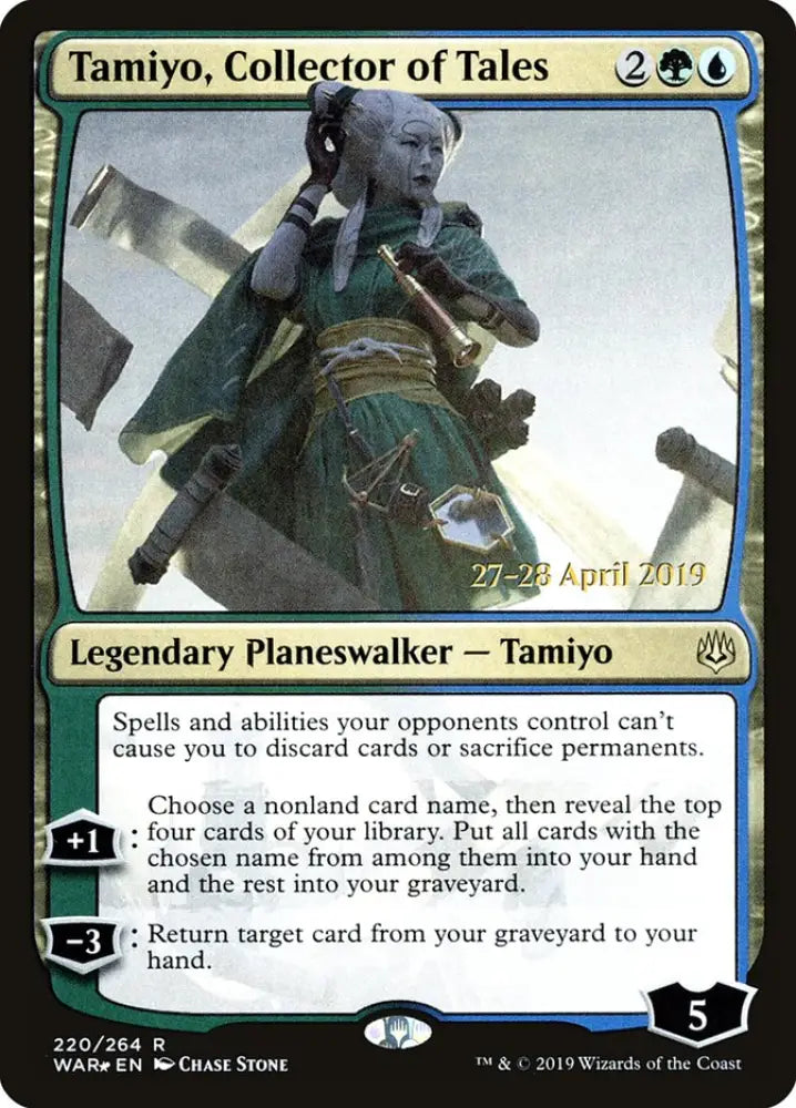 Tamiyo Collector of Tales [War of the Spark Prerelease Promos] - MTG Single