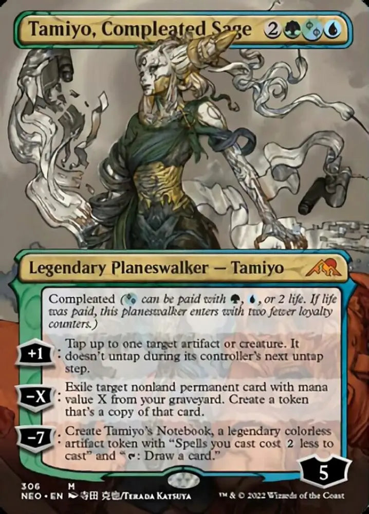 Tamiyo Compleated Sage (Borderless) [Kamigawa: Neon Dynasty] - MTG Single