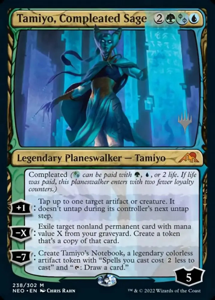 Tamiyo Compleated Sage (Promo Pack) [Kamigawa: Neon Dynasty Promos] - MTG Single