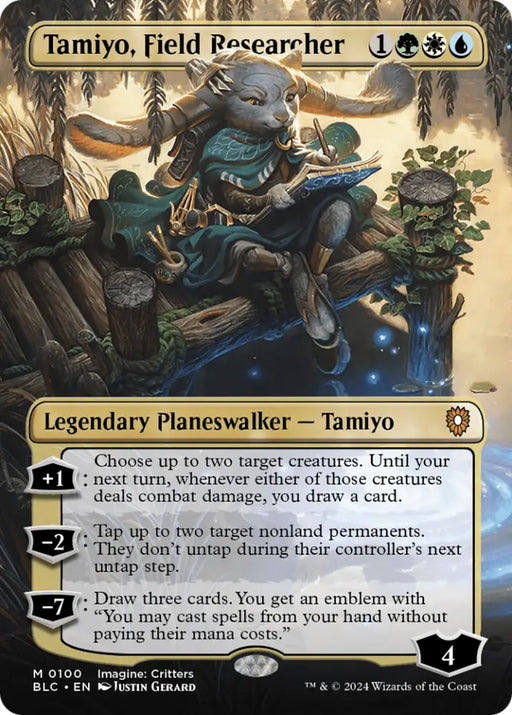 Tamiyo Field Researcher (Borderless) [Bloomburrow Commander] - MTG Single