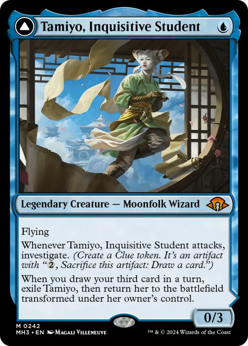Tamiyo Inquisitive Student // Tamiyo Seasoned Scholar [Modern Horizons 3] - MTG Single