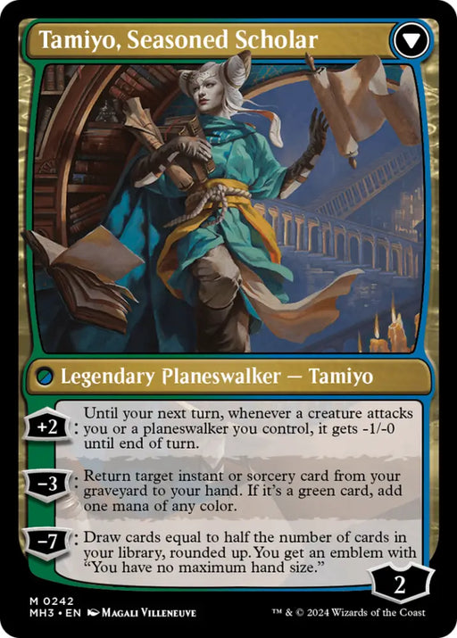 Tamiyo Inquisitive Student // Tamiyo Seasoned Scholar [Modern Horizons 3] - MTG Single