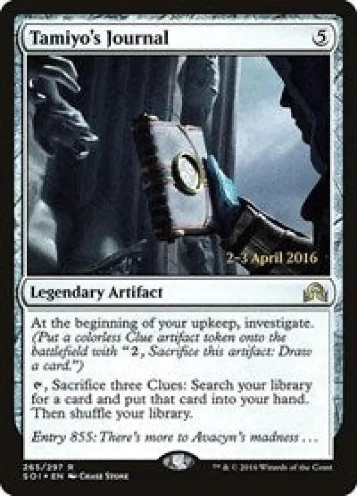 Tamiyo's Journal (Entry 855) (265) [Prerelease Cards]