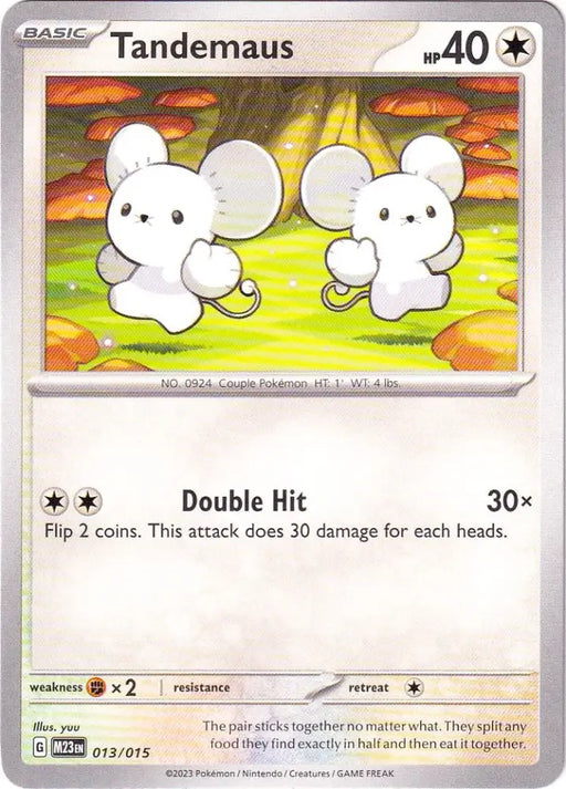 Tandemaus (013/015) [McDonald’s Promos: 2023 Collection] - Pokemon Single