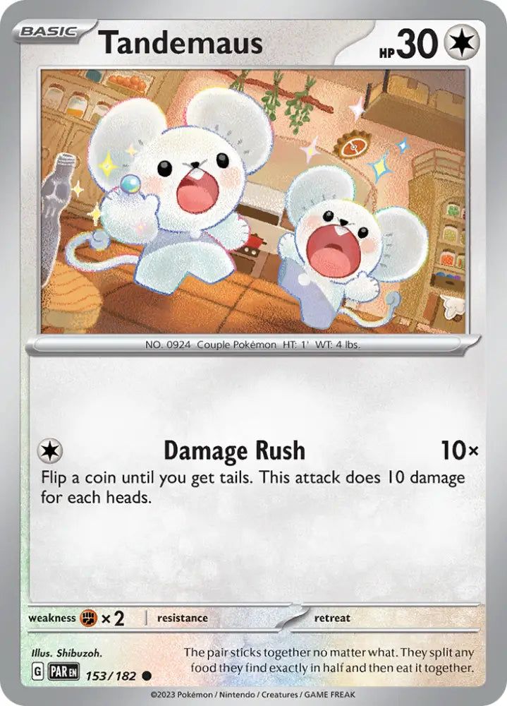 Tandemaus (153/182) [Scarlet & Violet: Paradox Rift] - Pokemon Single