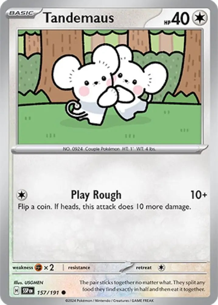 Tandemaus (157/191) [Scarlet & Violet: Surging Sparks] - Pokemon Single