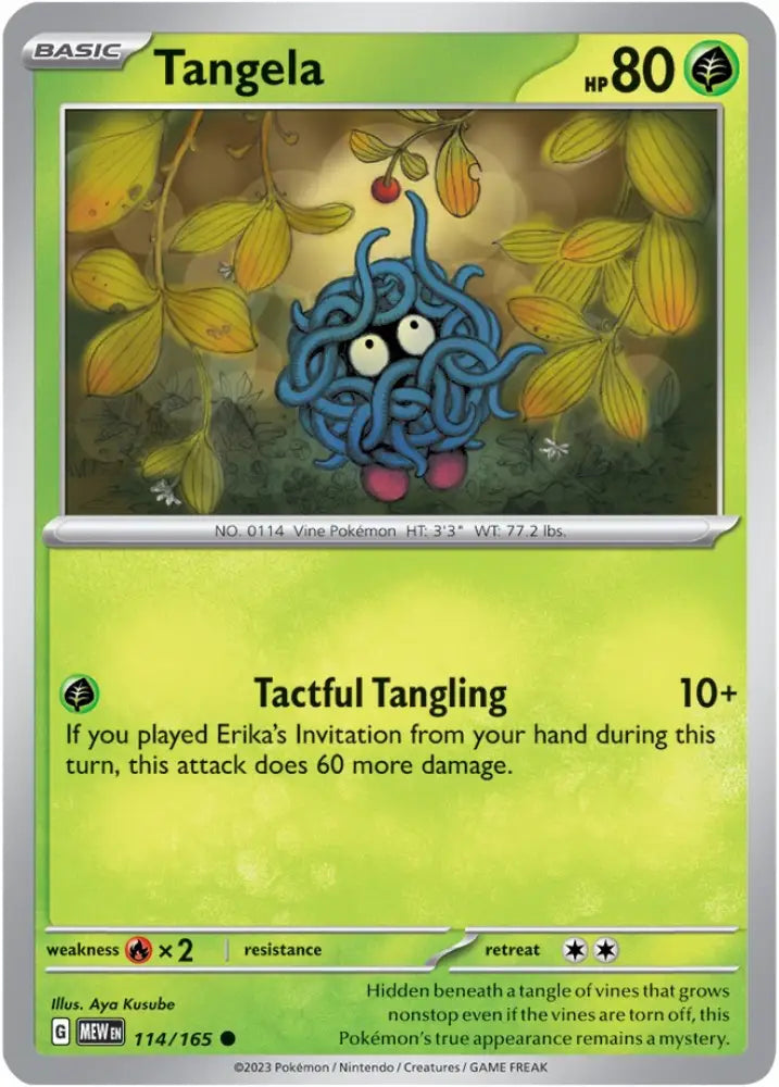 Tangela (114/165) [Scarlet & Violet 151] - Pokemon Single