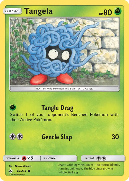 Tangela (16/214) [Sun & Moon: Unbroken Bonds] - Pokemon Single